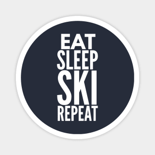 EAT SLEEP SKI REPEAT - SKIING Magnet